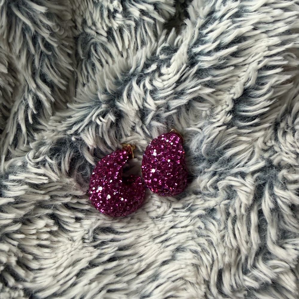 Sparkling Purple Earrings - Picture 3 of 3